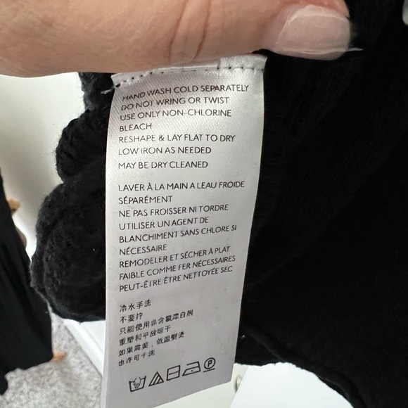 Free People black tunic babydoll sweater - Picture 4 of 5